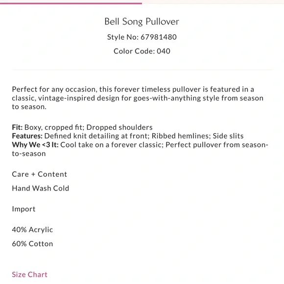 Free People The Bell Song Pullover Sweater M - Picture 3 of 10